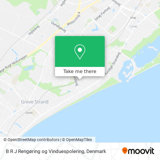 B R J Rengøring og Vinduespolering map