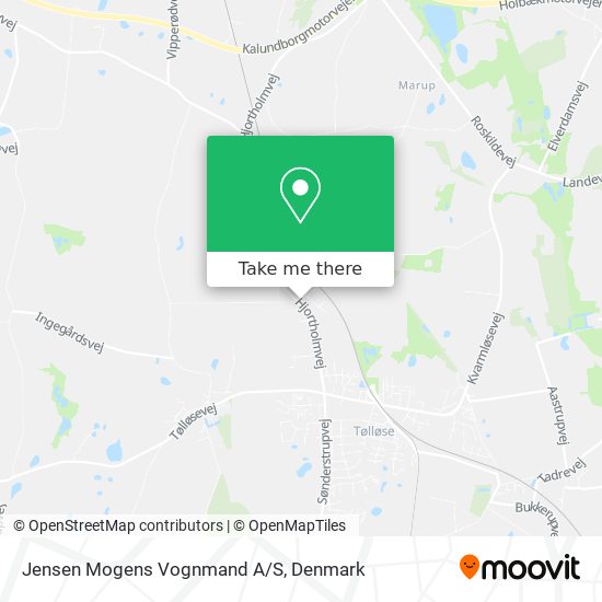 Jensen Mogens Vognmand A/S map