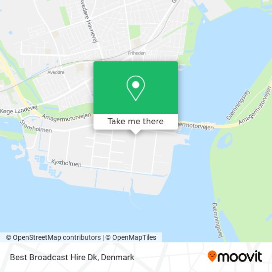 Best Broadcast Hire Dk map