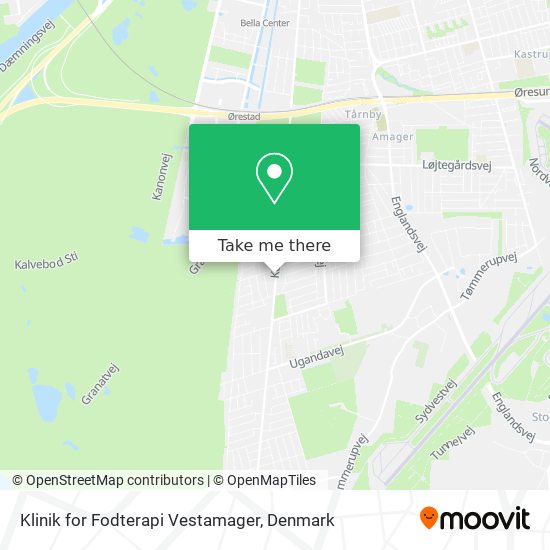 Klinik for Fodterapi Vestamager map