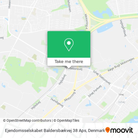 Ejendomsselskabet Baldersbækvej 38 Aps map