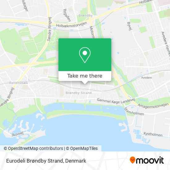 Eurodeli Brøndby Strand map