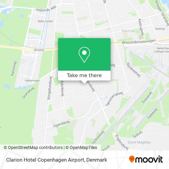 Clarion Hotel Copenhagen Airport map