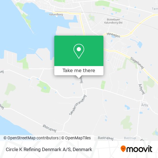 Circle K Refining Denmark A/S map