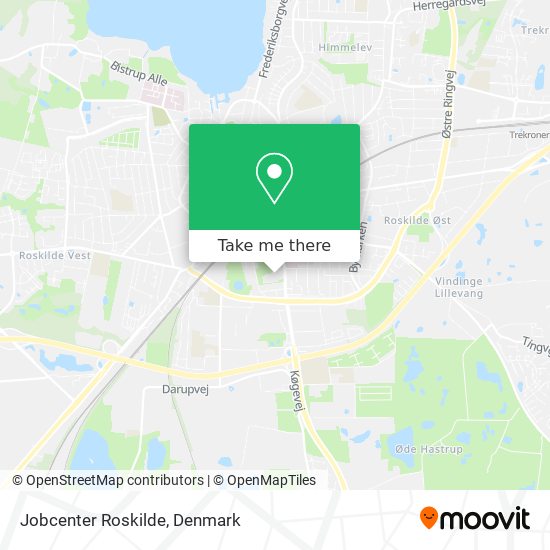 Jobcenter Roskilde map