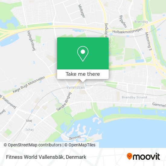 Fitness World Vallensbãk map