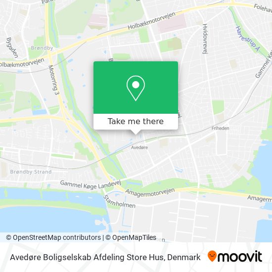 Avedøre Boligselskab Afdeling Store Hus map