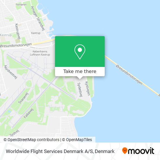 Worldwide Flight Services Denmark A / S map