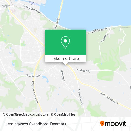 Hemingways Svendborg map