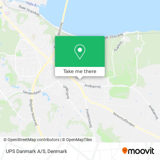 UPS Danmark A/S map