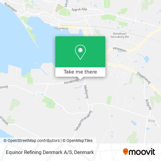 Equinor Refining Denmark A/S map