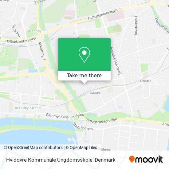 Hvidovre Kommunale Ungdomsskole map