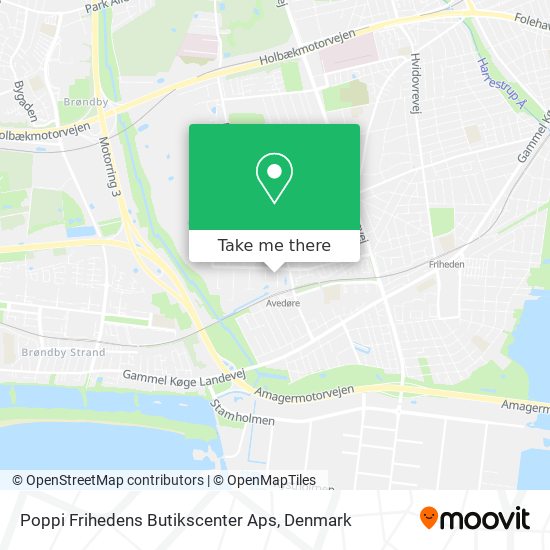 Poppi Frihedens Butikscenter Aps map