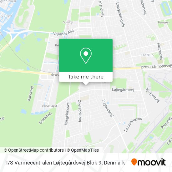 I / S Varmecentralen Løjtegårdsvej Blok 9 map