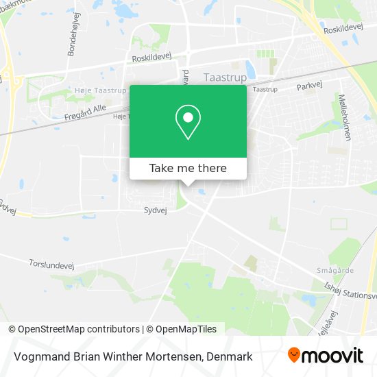 Vognmand Brian Winther Mortensen map