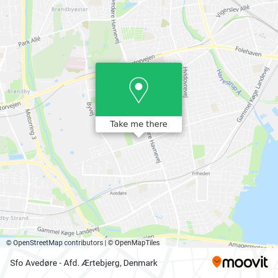 Sfo Avedøre - Afd. Ærtebjerg map