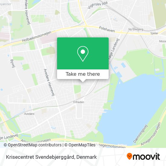 Krisecentret Svendebjerggård map