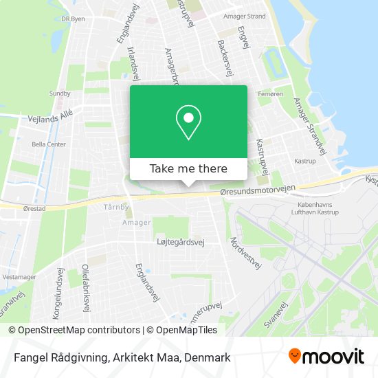 Fangel Rådgivning, Arkitekt Maa map