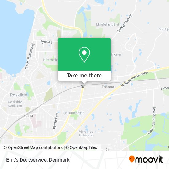 Erik's Dækservice map