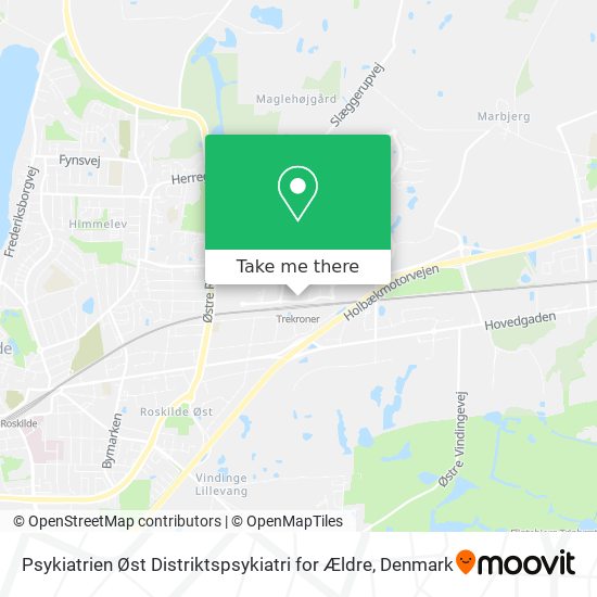 Psykiatrien Øst Distriktspsykiatri for Ældre map