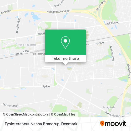 Fysioterapeut Nanna Brandrup map