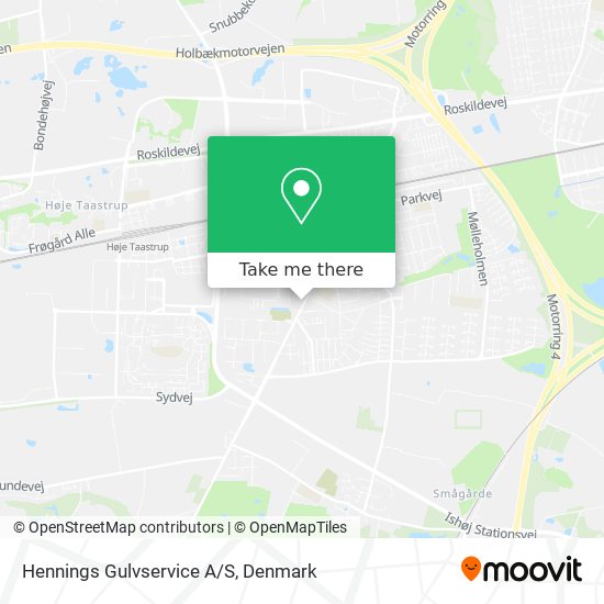 Hennings Gulvservice A/S map