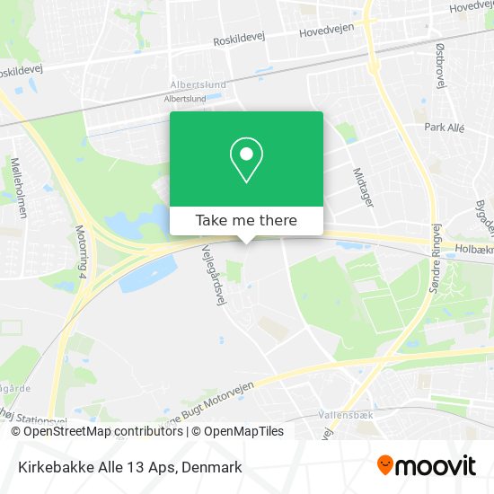 Kirkebakke Alle 13 Aps map