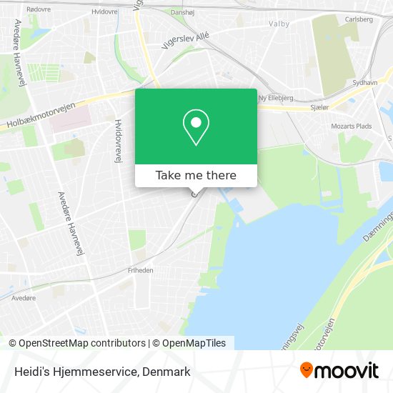 Heidi's Hjemmeservice map