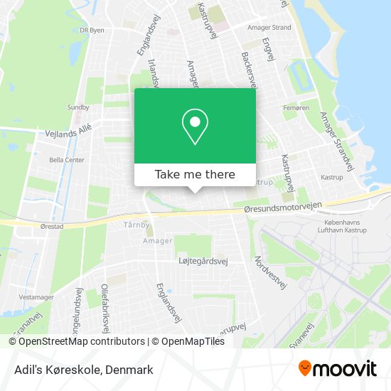 Adil's Køreskole map