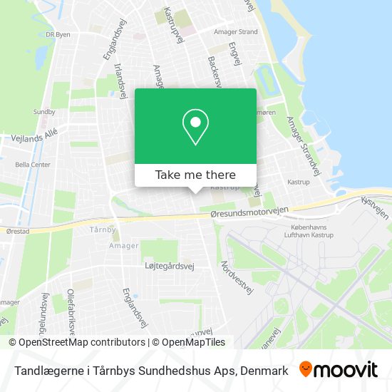 Tandlægerne i Tårnbys Sundhedshus Aps map