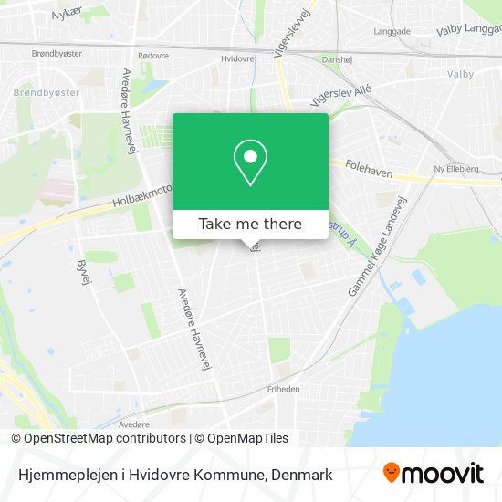 Hjemmeplejen i Hvidovre Kommune map