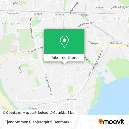 Ejendommen Risbjerggård map