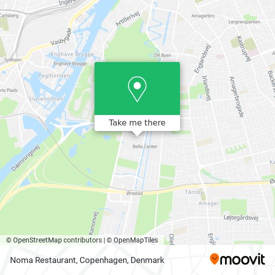 Noma Restaurant, Copenhagen map