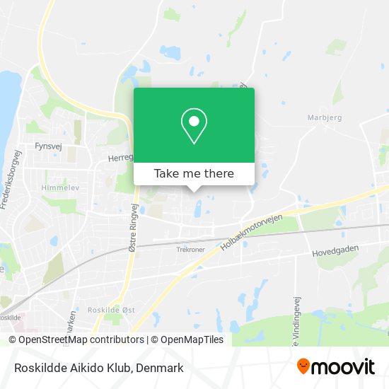 Roskildde Aikido Klub map