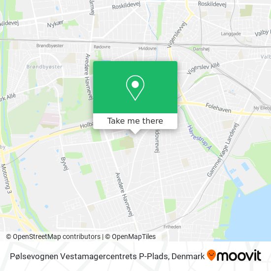 Pølsevognen Vestamagercentrets P-Plads map