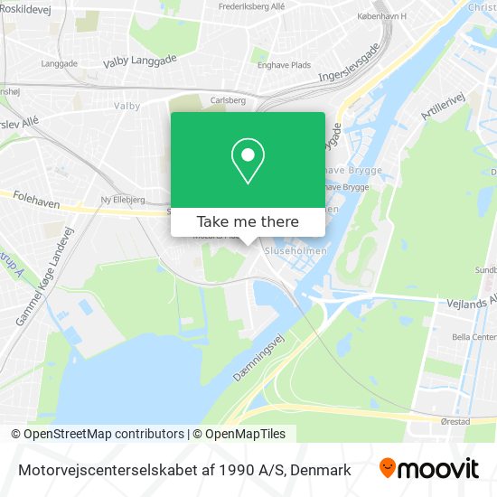 Motorvejscenterselskabet af 1990 A / S map