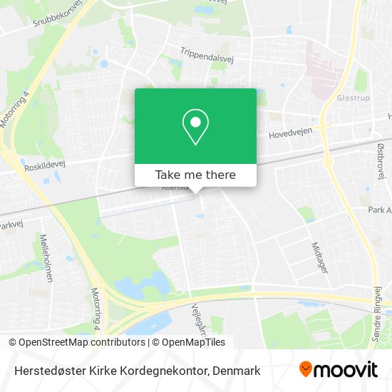 Herstedøster Kirke Kordegnekontor map