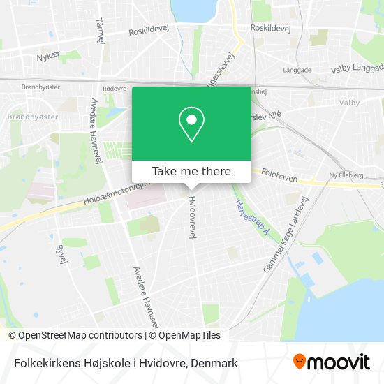 Folkekirkens Højskole i Hvidovre map