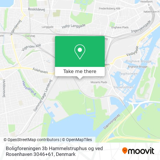 Boligforeningen 3b Hammelstruphus og ved Rosenhaven 3046+61 map