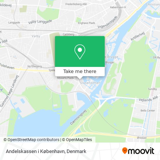 Andelskassen i København map