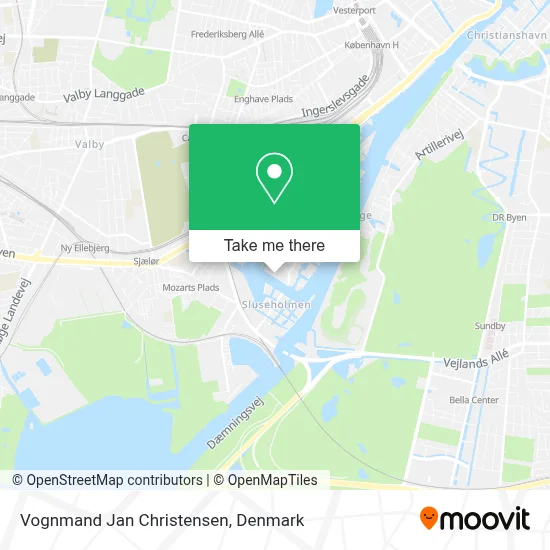 Vognmand Jan Christensen map