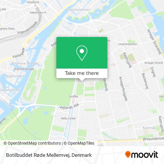 Botilbuddet Røde Mellemvej map