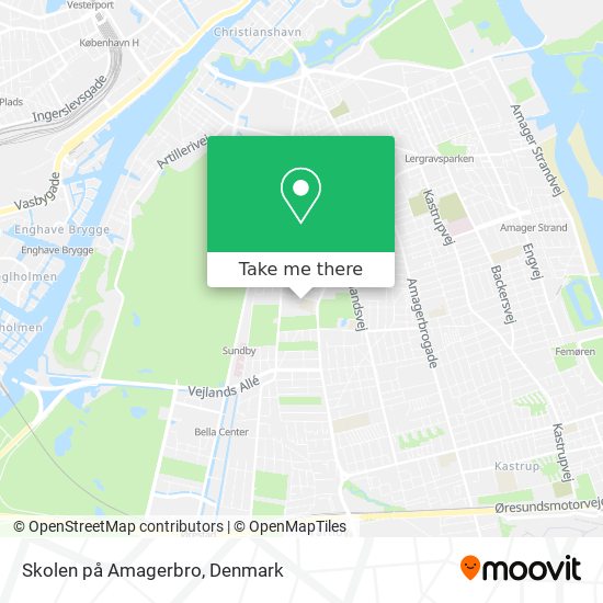 Skolen på Amagerbro map