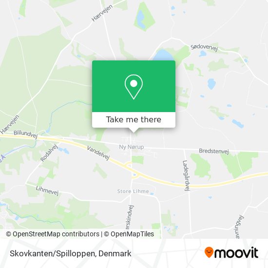 Skovkanten/Spilloppen map
