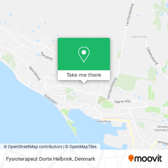 Fysioterapeut Dorte Helbrink map