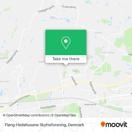 Fløng-Hedehusene Skytteforening map