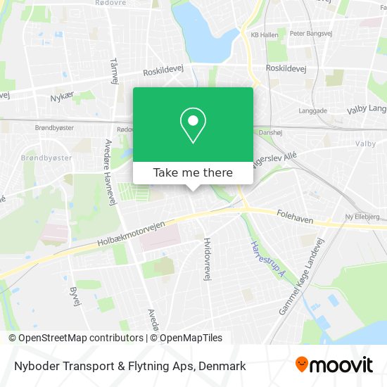 Nyboder Transport & Flytning Aps map