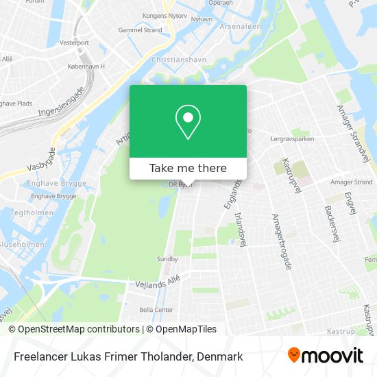 Freelancer Lukas Frimer Tholander map