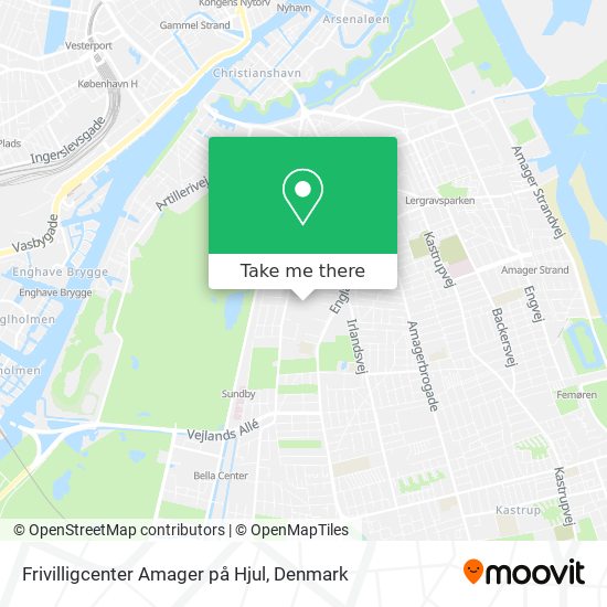 Frivilligcenter Amager på Hjul map