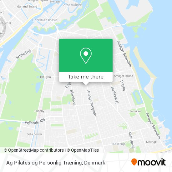 Ag Pilates og Personlig Træning map